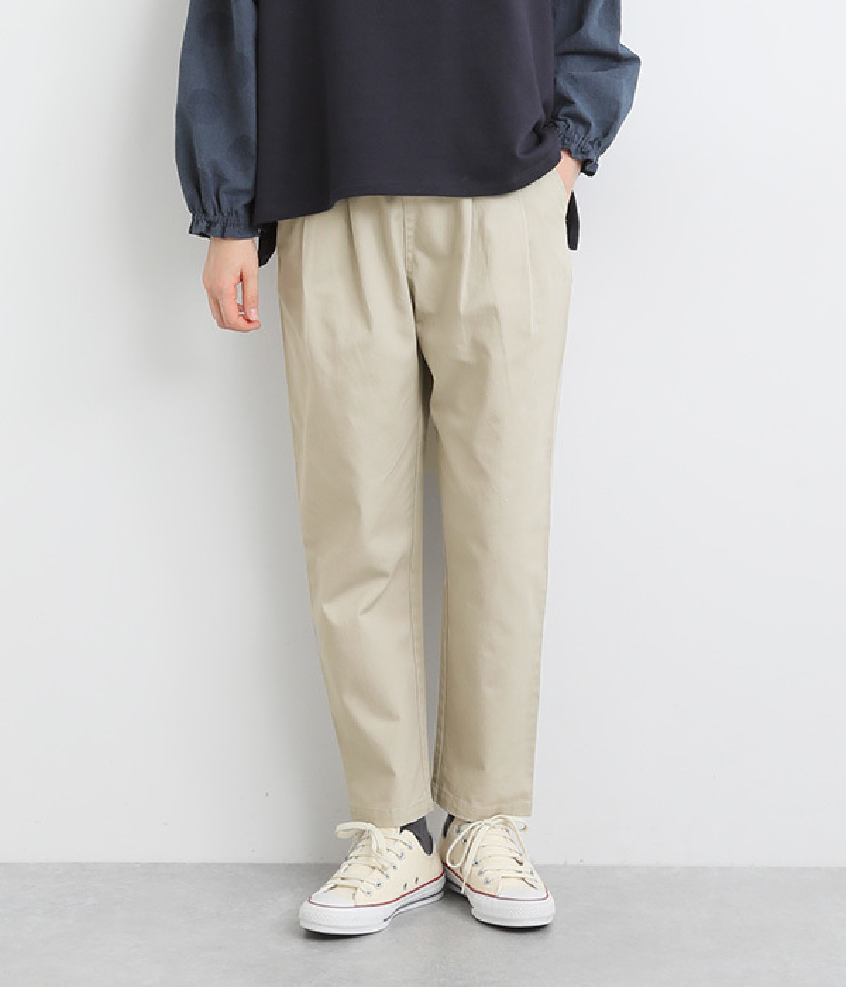 normesとりポケットパンツ(グレージュ-ONESIZE)