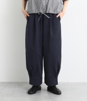 裾タックコクーンパンツ(ネイビー-F)