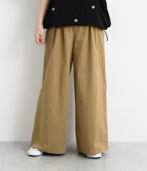 2タックワイドパンツ(ベージュ-F)