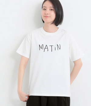 ロゴ刺繍Tシャツ(オフホワイト-ONESIZE)