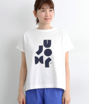 アートプリントTシャツ(オフホワイト-ONESIZE)