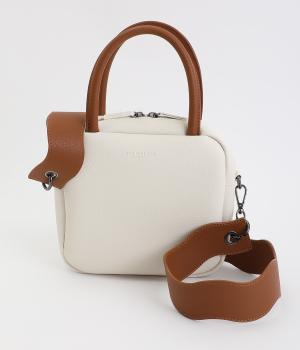 wavyショルダー2wayバッグ(アイボリー-F)