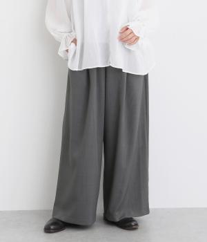ドロストイージーワイドパンツ(ダークグレー-F)