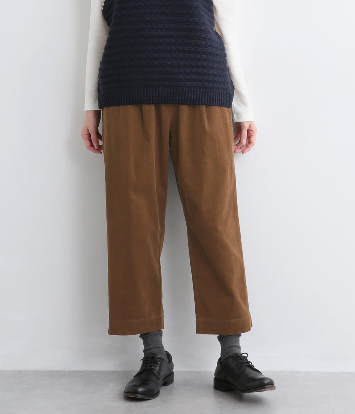 normes鳥ポケットペグトップパンツ(ブラウン-F)