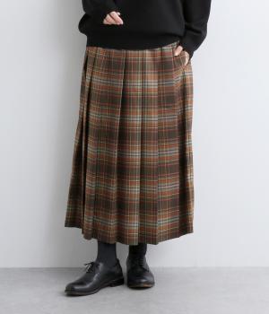 2wayチェックプリーツスカート