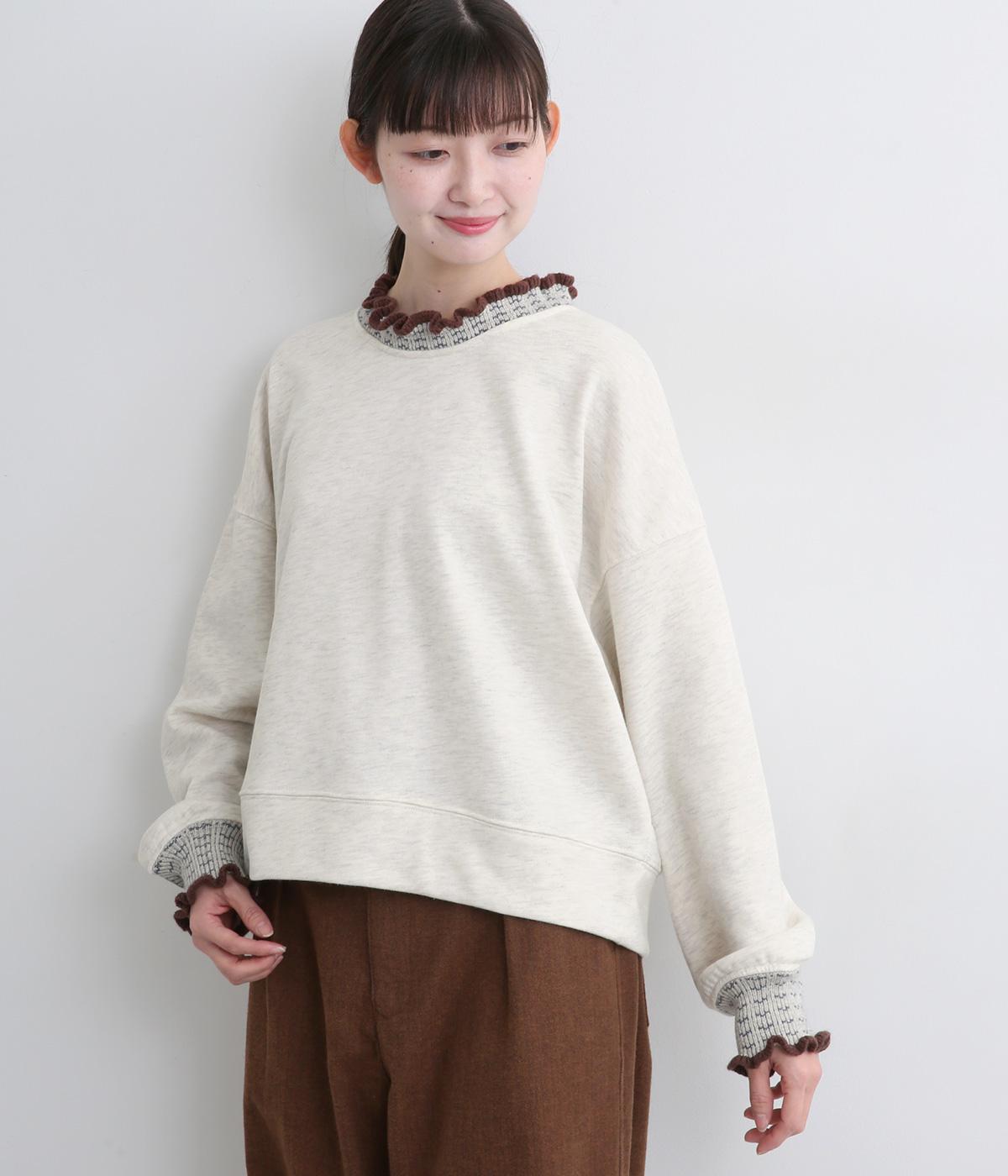ニット付属使いトレーナー(オートミール-F)