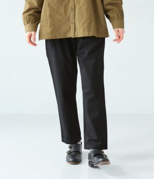 コットンnormesとりポケットパンツ(ブラック-F)