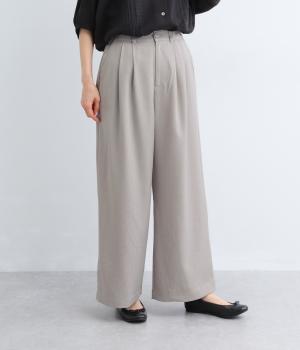 タックワイドパンツ(ライトグレー-F)