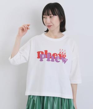 Phewおじさんプリントカットソー(オフホワイト-F)