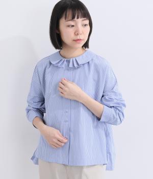 タック襟ボックスシャツ