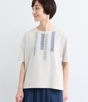 コットン天竺アソートランダムフリルトップス(ライトグレー-F)