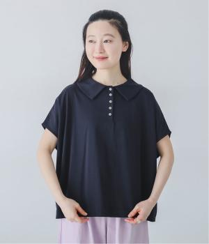 並びボタン襟つきトップス