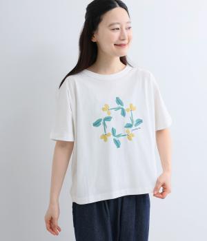 サークルすみれプリントドルマントップス