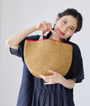 ミニジョイ　かごバッグ(レッド-ONESIZE)