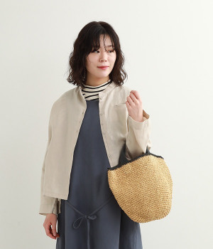 ミニジョイ　かごバッグ(ブラック-ONESIZE)