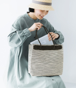 スラブサイド透かしトート(ホワイト-ONESIZE)