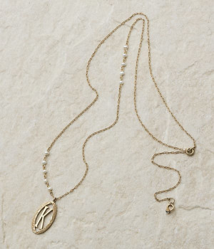 イニシャルロングネックレス(K-ONESIZE)