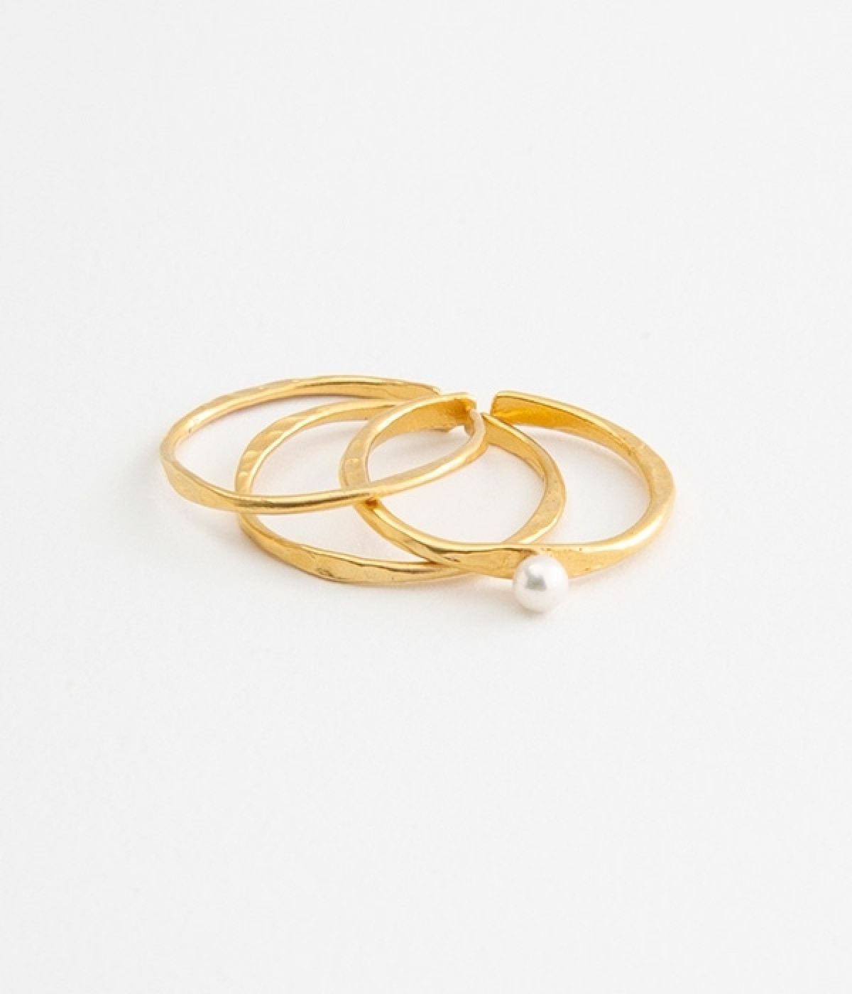 フロウライン3setリング(マットゴールド-ONESIZE)