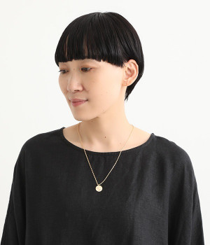 ボタニカルプレート　ネックレス(ゴールド-ONESIZE)