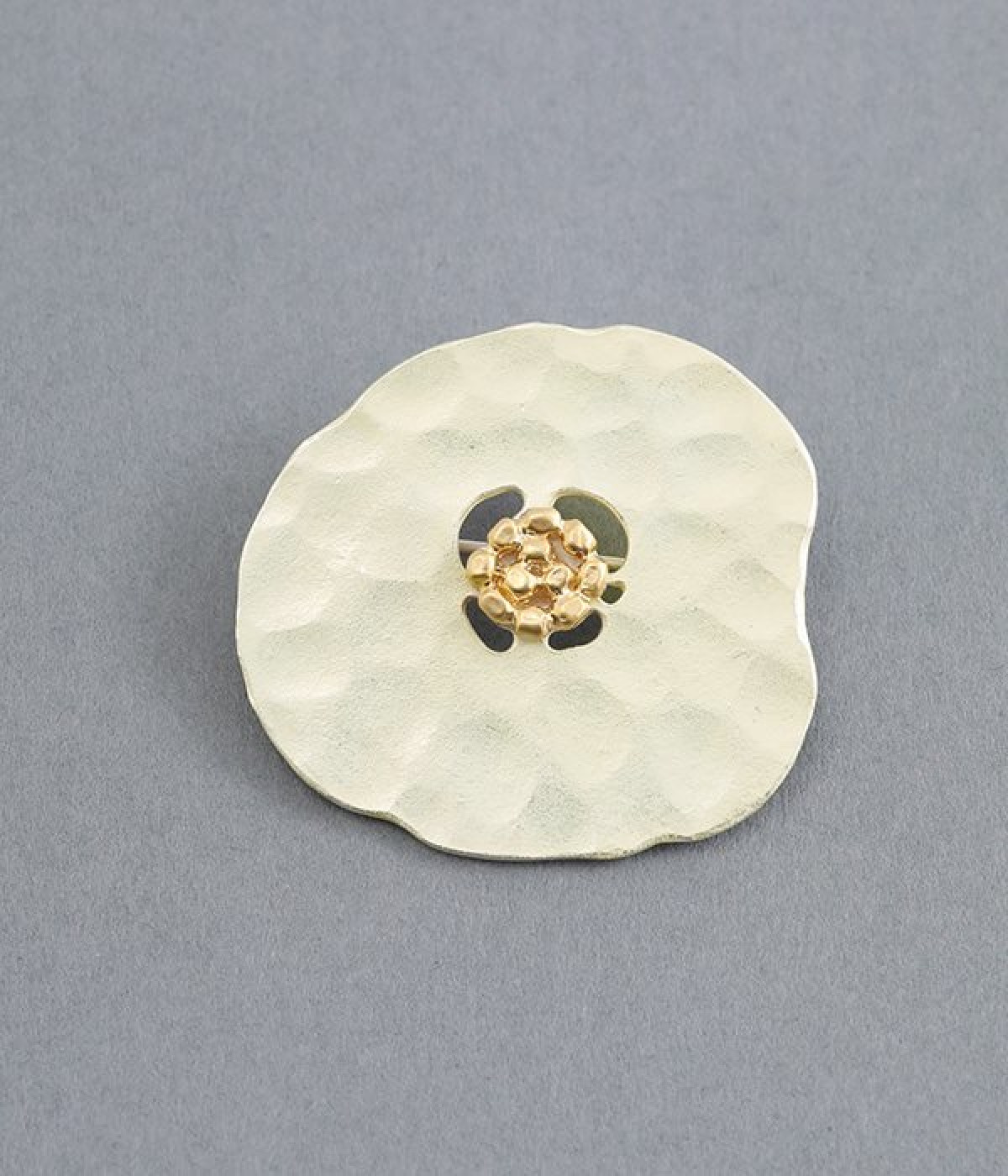 ニュアンスフラワー　ブローチ(シルバー-ONESIZE)