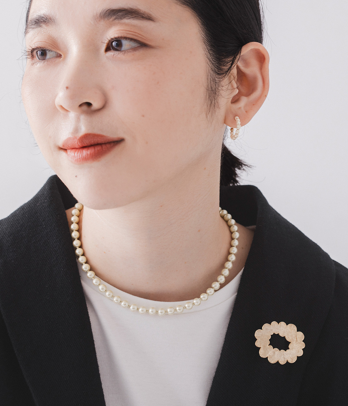 コットンパール＆マンテルネックレス(カラー1-ONESIZE)