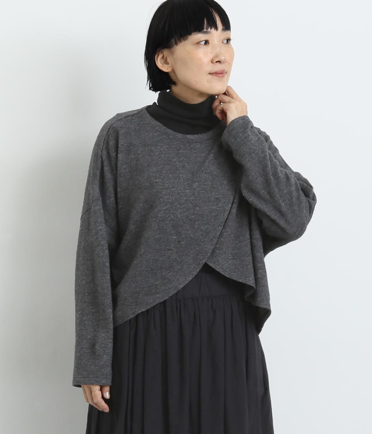 ウール混ボレロ(グレー-F)