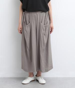リネンポケットガウチョパンツ