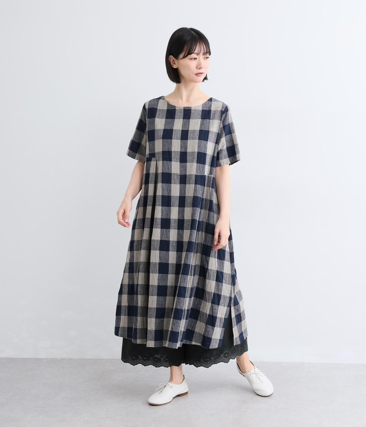 ブロックチェックタックワンピース｜+One（プラワン）の商品詳細