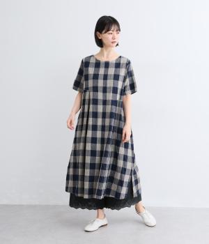 ブロックチェックタックワンピース｜+One（プラワン）の商品詳細