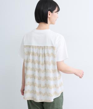 チューリップ　バック切替プルオーバー(オフホワイト-F)