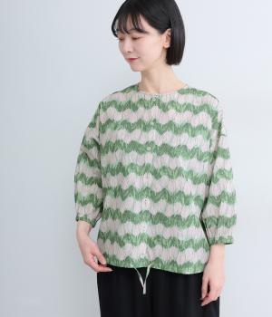 チューリップ裾ドロストブラウス