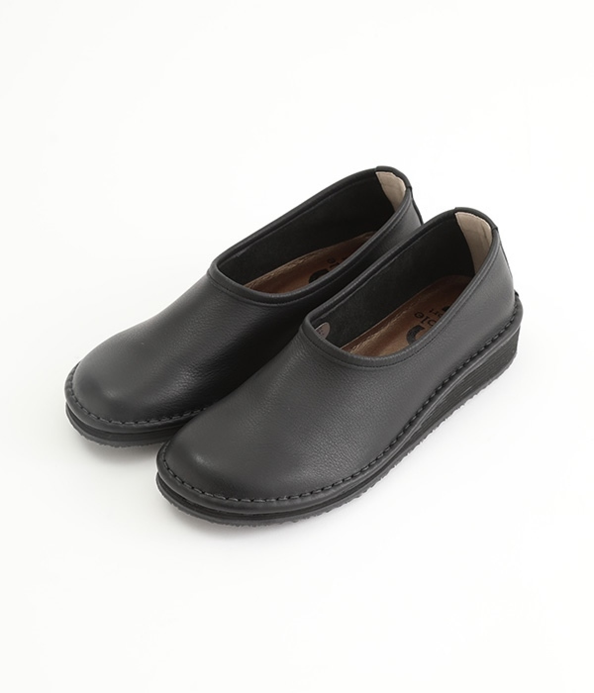 オイルシュリンクレザー　スリッポンシューズ(ブラック-240)