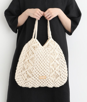 マクラメトートバッグ(カラー1-ONESIZE)