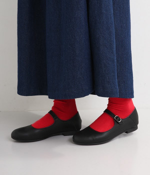 ストラップシューズ(ブラック-230)