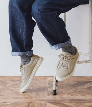 かかとクッションスニーカー(ライトグレー-230)