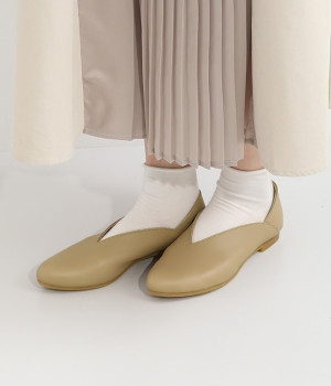 Vカットバブーシュ(グレージュ-230)