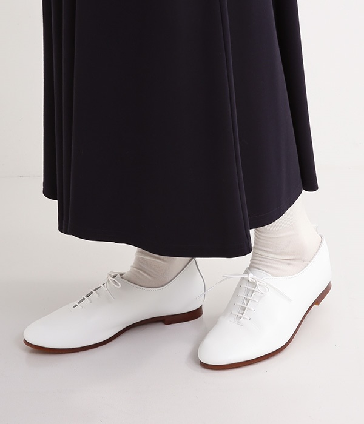 レースアップシューズ(ホワイト-225)