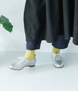 レースアップシューズ(シルバー-225)