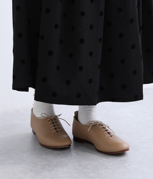 レースアップシューズ(ライトブラウン-235)