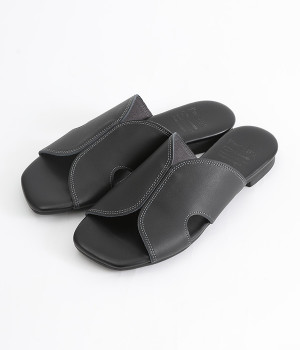 ステッチサンダル(ブラック-L)