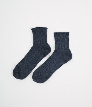 シャインソックス　basic(インディゴ-ONESIZE)