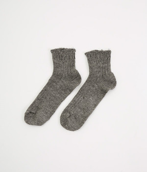 シャインソックス　basic(チャコール-ONESIZE)