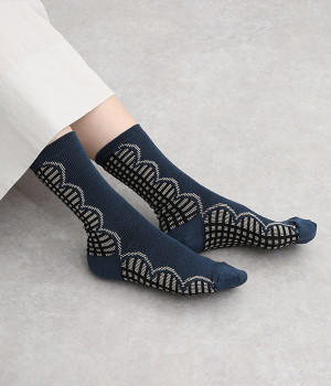 エシェルソックス(ダークブルー-ONESIZE)