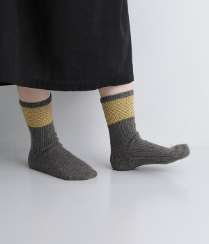 フランドルソックス　winter(グレー-ONESIZE)