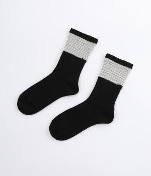 フランドルソックス　winter(ブラック-ONESIZE)