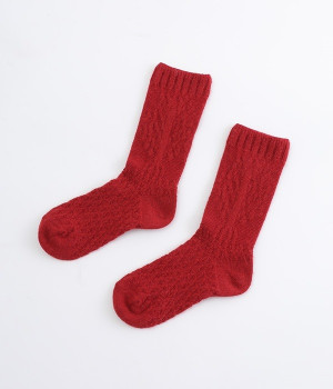 アップルツリーソックス(レッド-ONESIZE)