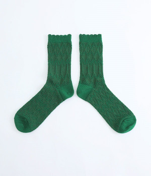 ラフィネソックス(グリーン-ONESIZE)