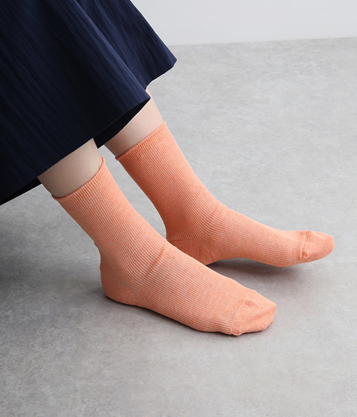 グラニテソックス(ライトオレンジ-ONESIZE)