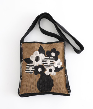 ブーケショルダーバッグ(ブラウン-ONESIZE)