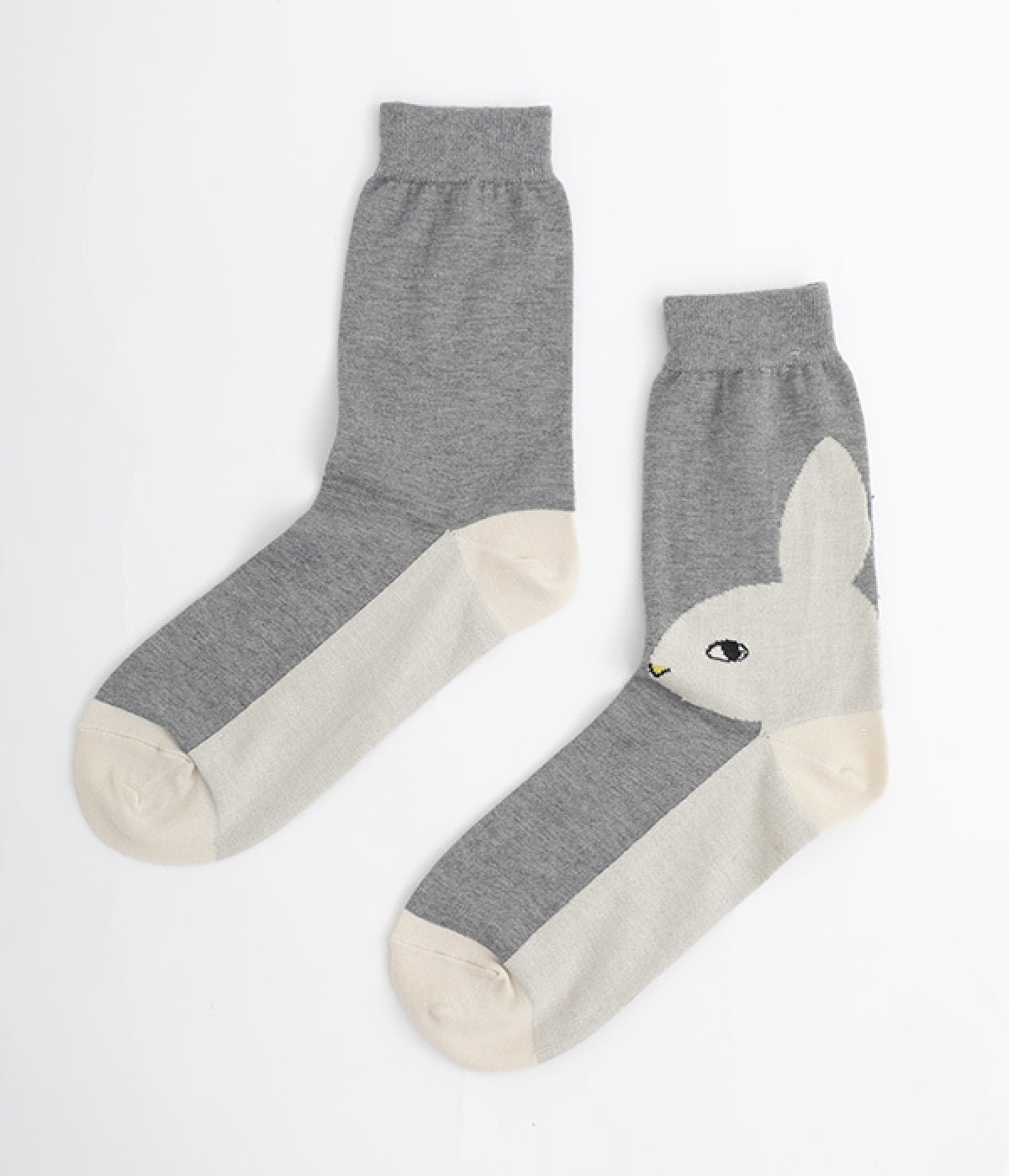 うさぎソックス(グレー-ONESIZE)